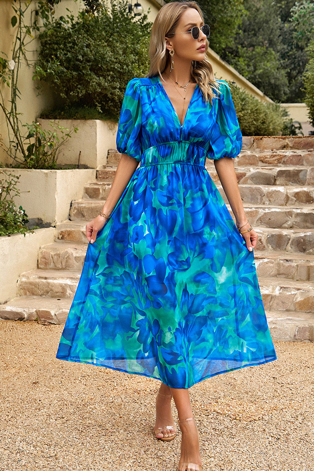 MIRA FLORAL™ | MAXI KLÄNNING