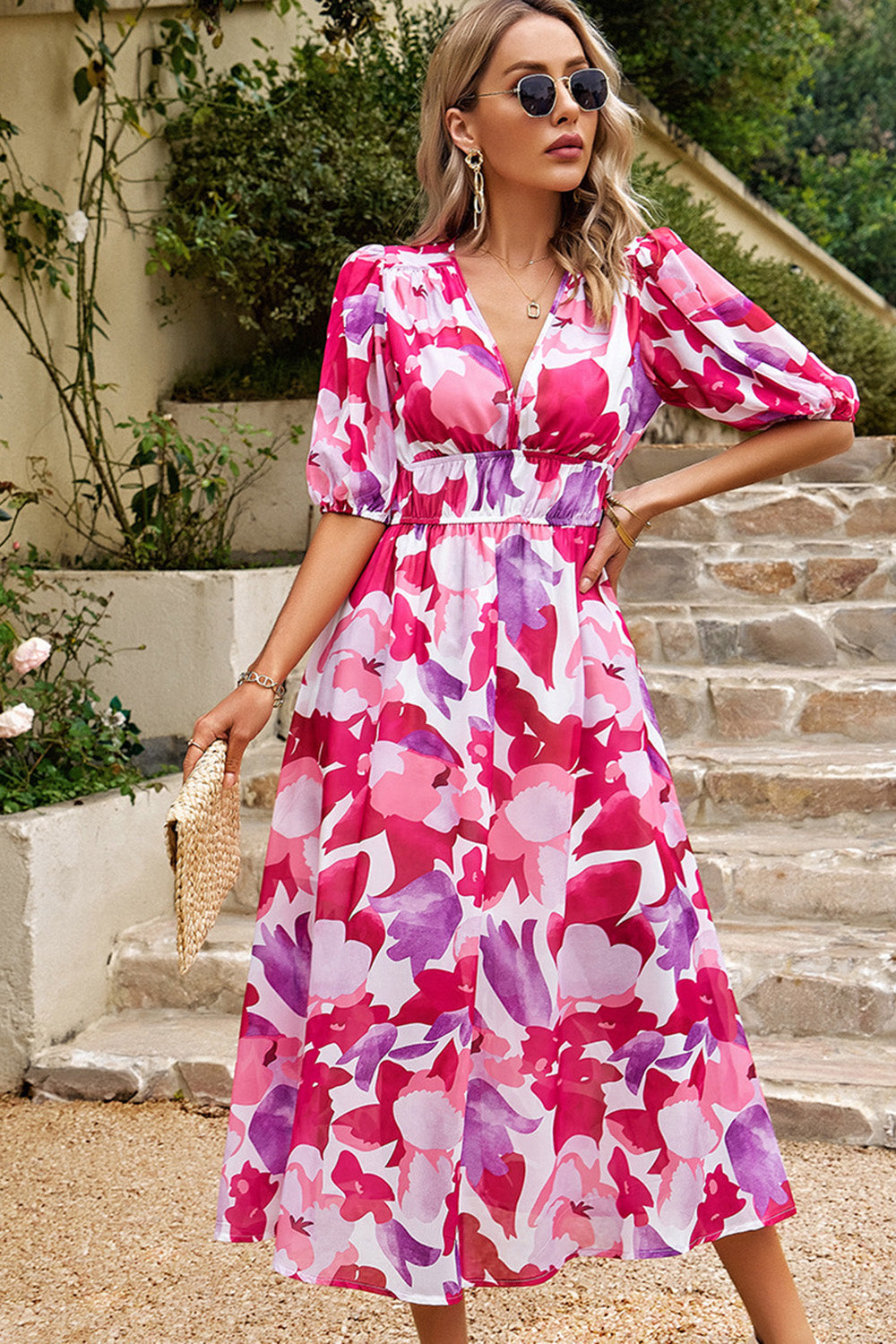 MIRA FLORAL™ | MAXI KLÄNNING