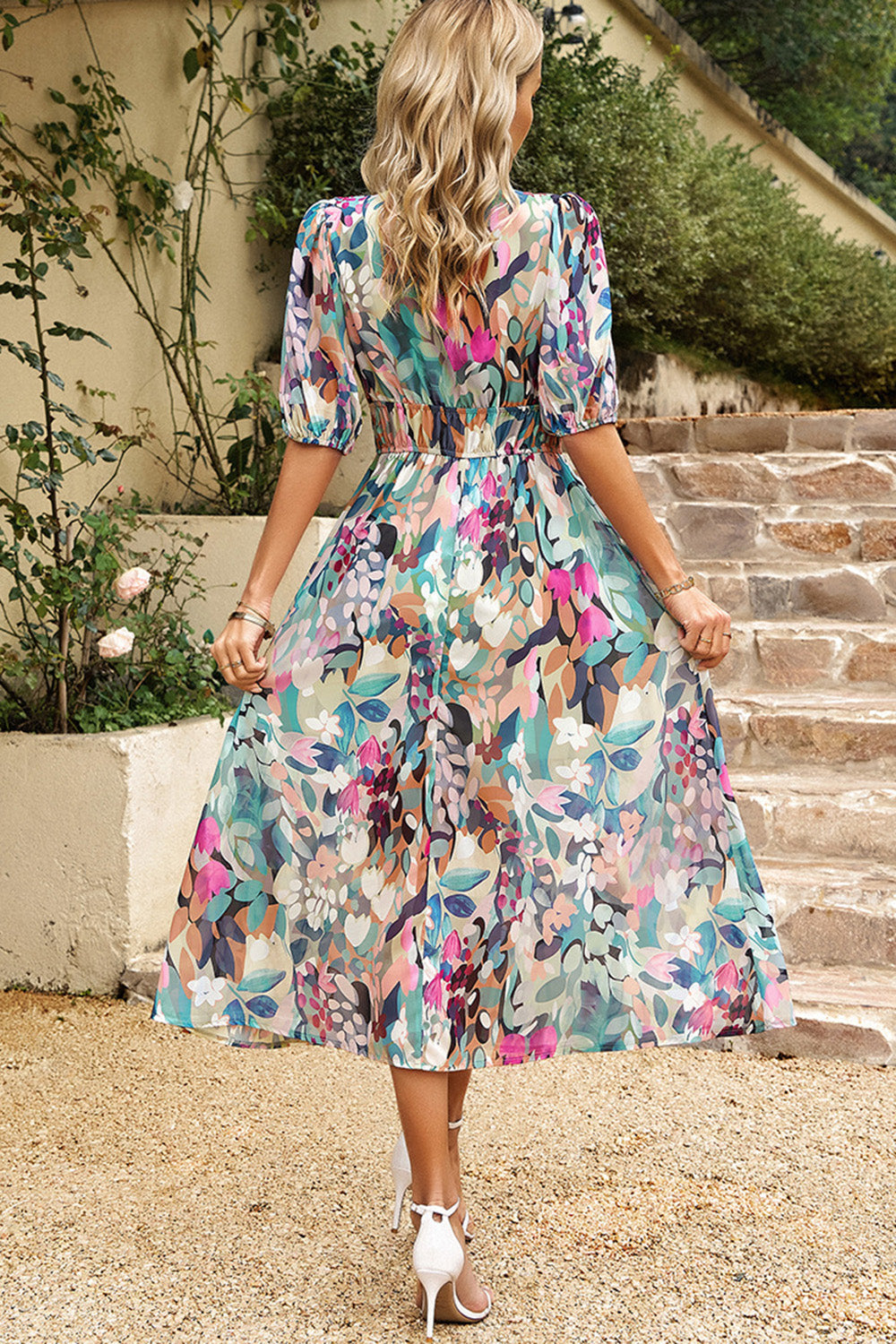 MIRA FLORAL™ | MAXI KLÄNNING
