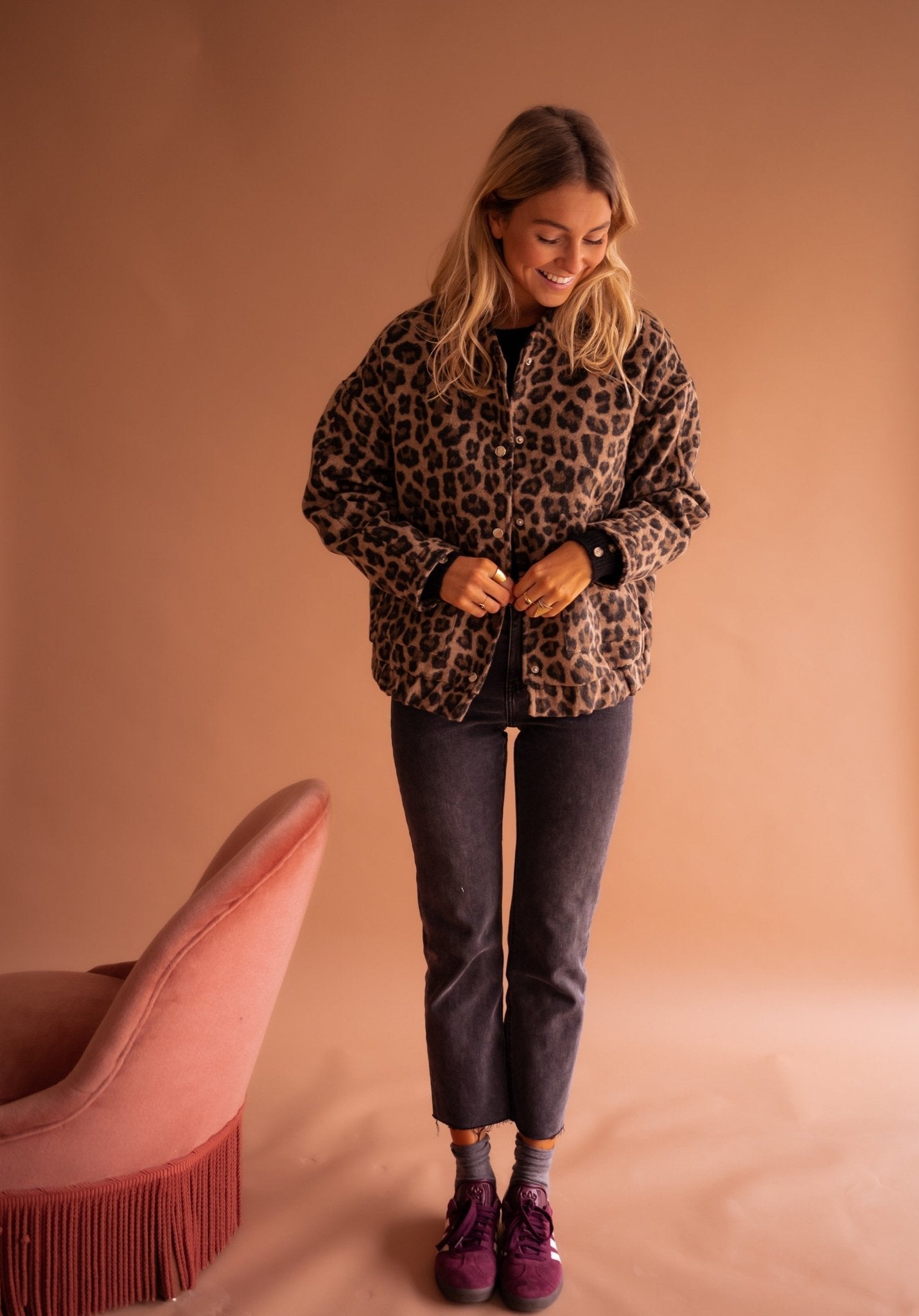 LEONA™ | TRENDIG JACKA MED LEOPARDMÖNSTER