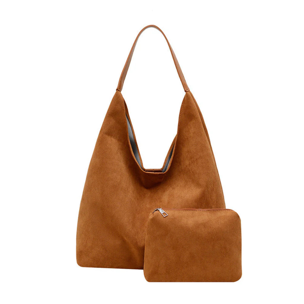 VELORA™ | 2-DELAD SUEDE VÄSKA
