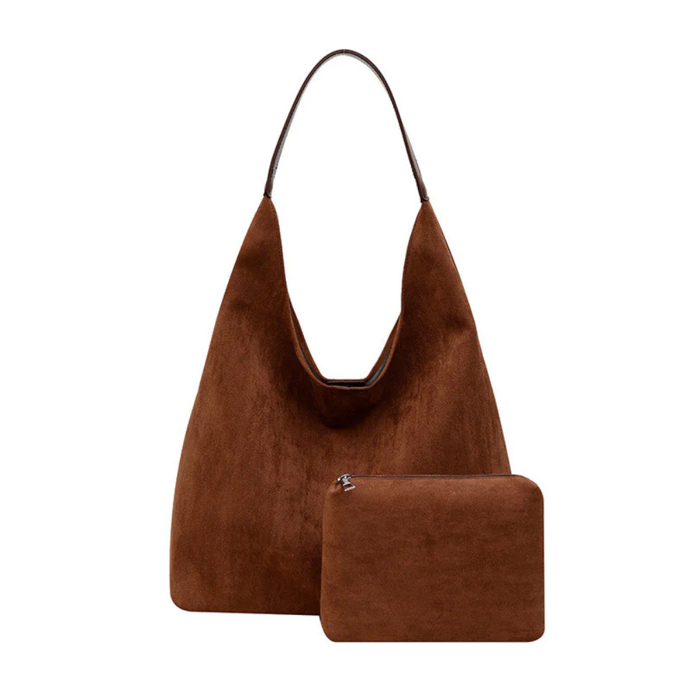 VELORA™ | 2-DELAD SUEDE VÄSKA