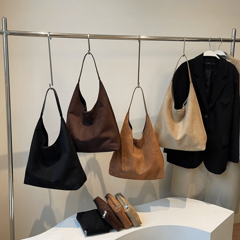 VELORA™ | 2-DELAD SUEDE VÄSKA