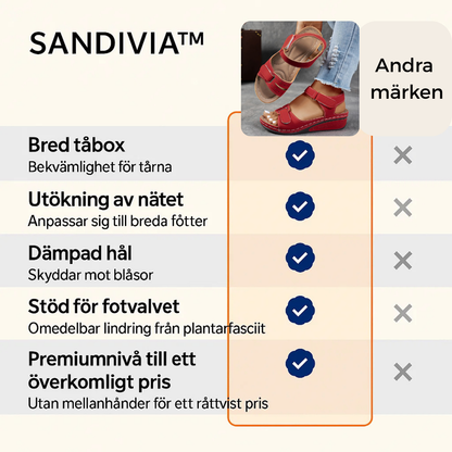 SANDIVIA™ | STILREN & BEKVÄM SOMMARSANDALETT
