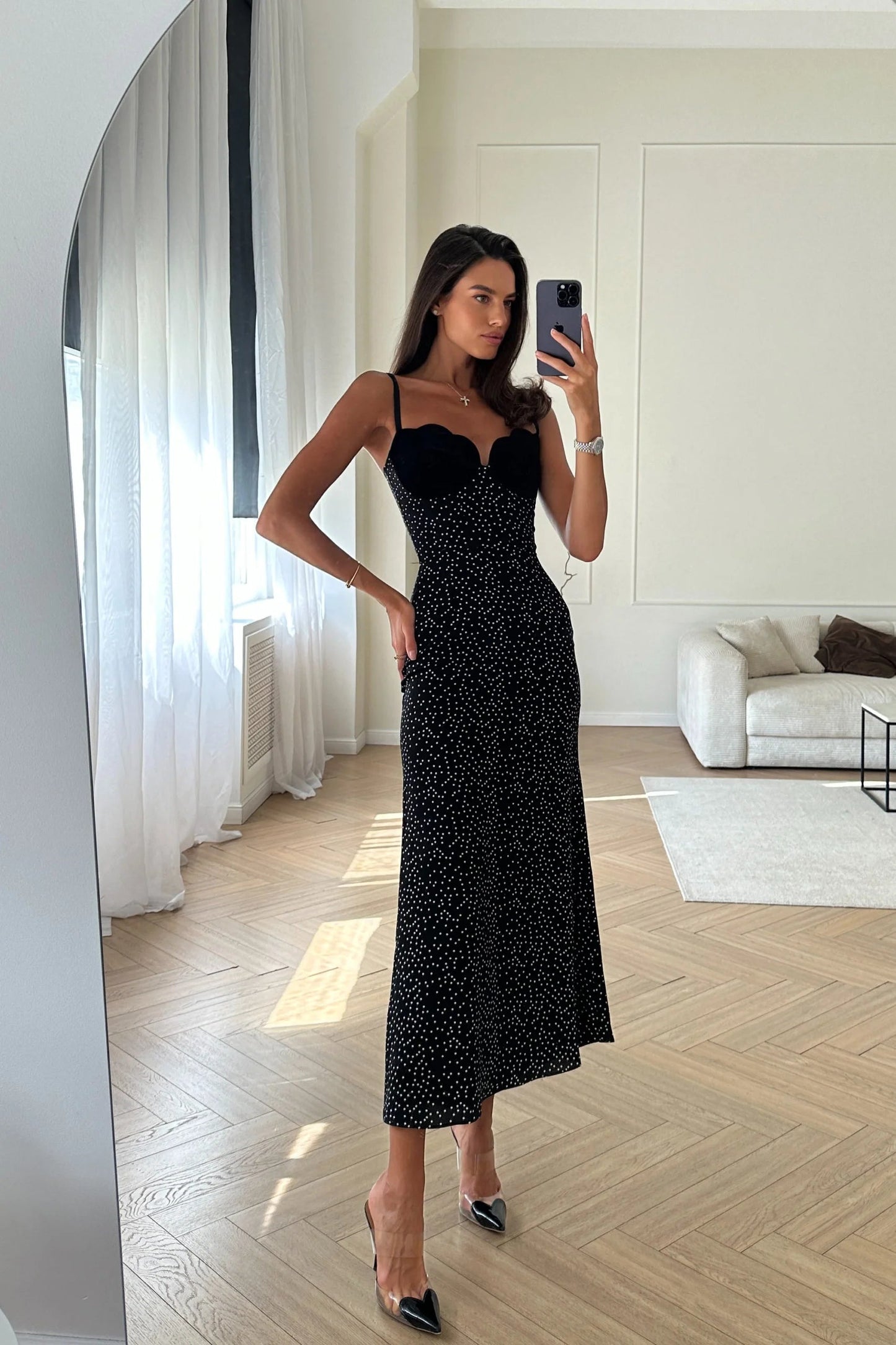 CLÉMENCE™ | ELEGANT MIDI KLÄNNING