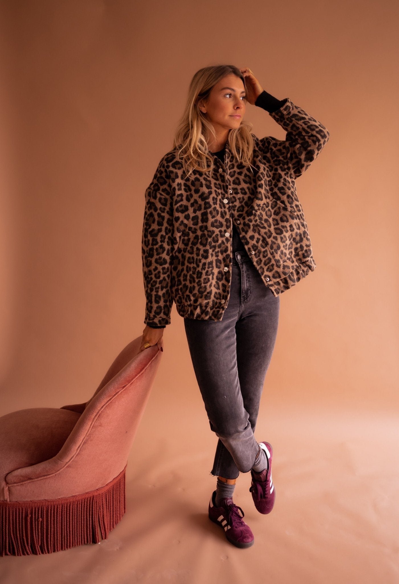 LEONA™ | TRENDIG JACKA MED LEOPARDMÖNSTER