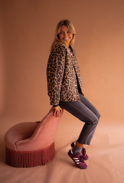 LEONA™ | TRENDIG JACKA MED LEOPARDMÖNSTER